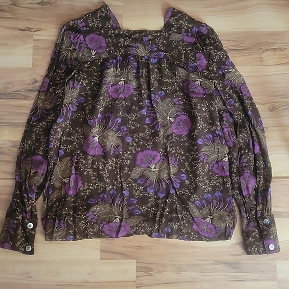 Vintage 70s 80s  Franck Olivier Designer Blouse S - Picture 7 of 11